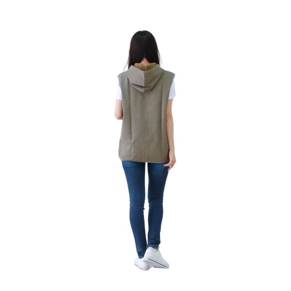 画像4: (日本製)電磁波シールド フーテッドベスト【男女兼用】 (4)