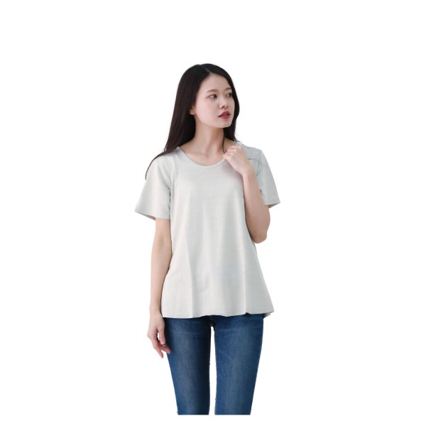 画像1: 電磁波シールド 肌ざわりプレミアムTシャツ (1)