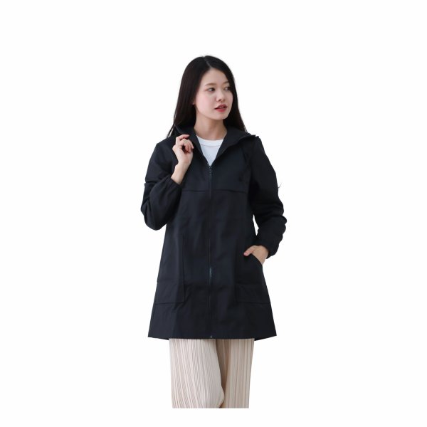 画像2: 電磁波シールド フーテッドコート (2)