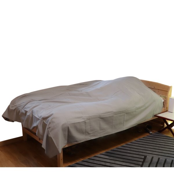 画像1: 電磁波シールド アーシングベッドカバー（200cm×220cm） (1)