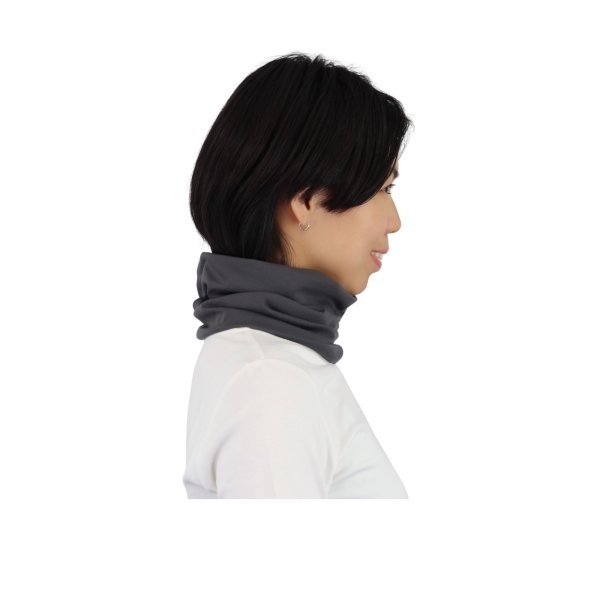 画像2: 電磁波シールド ネックプロテクター（チャコール）【男女兼用】 (2)