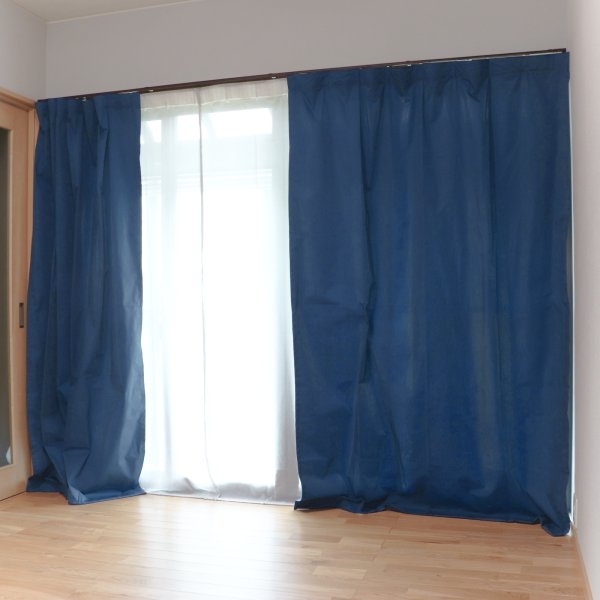 画像2: 電磁波シールド 綿混紡金属繊維ドレープカーテン(2枚セット) (2)