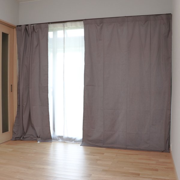画像2: 電磁波シールド 綿混紡金属繊維ドレープカーテン(2枚セット) (2)