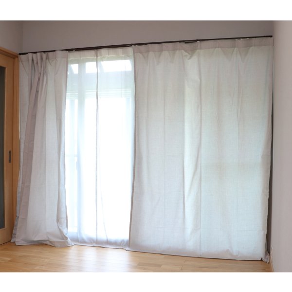 画像1: 【オーダー見積もり用】（ドレープ仕様限定）電磁波シールド綿混紡金属繊維カーテン (1)